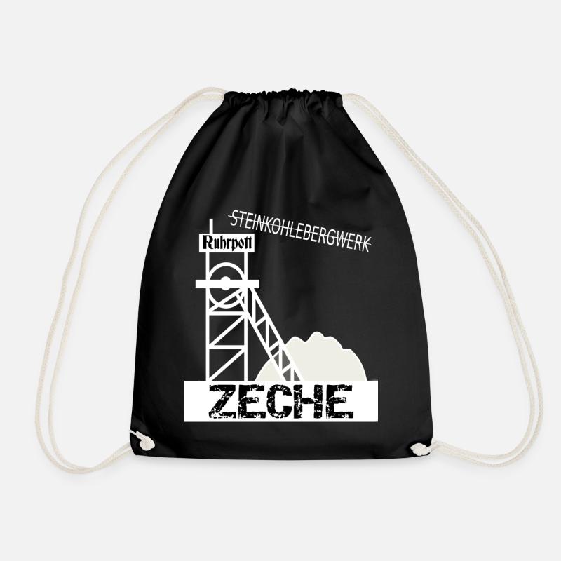 Ruhrpott Zeche - Turnbeutel - Schwarz