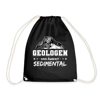 Geologie Geologe Geologist Geology Geologin - Turnbeutel - Schwarz - Vorne