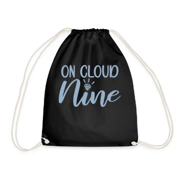 On Cloud Nine - Lustiges Junggesellinnenabschiedsgeschenk - Turnbeutel - Schwarz - Vorne