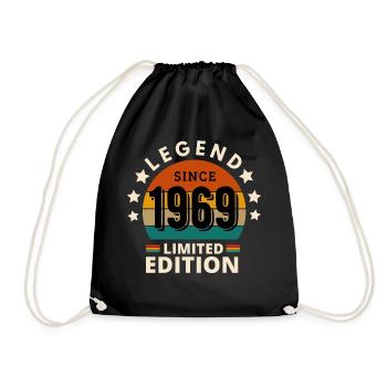 LEGEND 1969, VINTAGE 1969 - Drawstring Bag - black - Front
