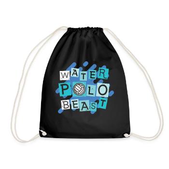 Bête de water-polo - Sac de sport léger - noir - Devant