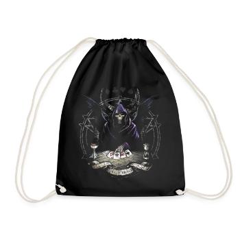 Alchemy England Aces of Death Ass Des Todes Karte - Turnbeutel - Schwarz - Vorne