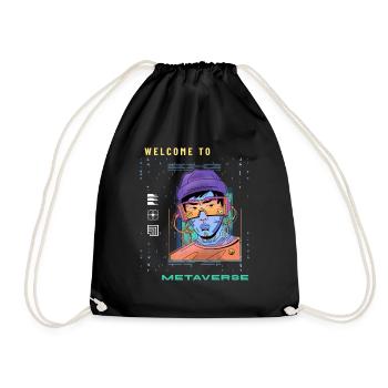 Metaverse - Welcome To Metaverse - Sac de sport léger - noir - Devant