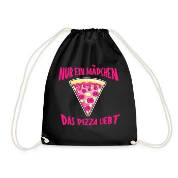 Nur ein Mنdchen, das Pizza liebt - Sac de sport léger - noir - Devant
