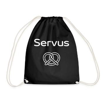 Servus - Turnbeutel - Schwarz - Vorne
