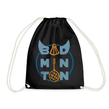 Badminton (Typo-Ball-Racket-Edition) - Sac de sport léger - noir - Devant