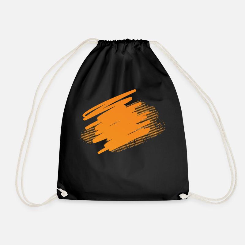 Splashes of Paint Blobs Paint Splashes Painter Gift - Drawstring Bag - black