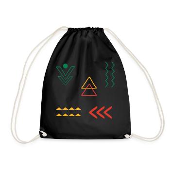 Rune Symbole Cadeau Ornement Ethnique Art - Sac de sport léger - noir - Devant