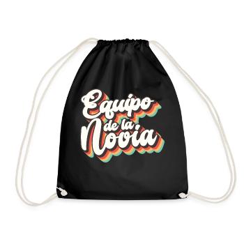 Equipo dela Novia Team Bride Wedding Bridesmaid - Drawstring Bag - black - Front