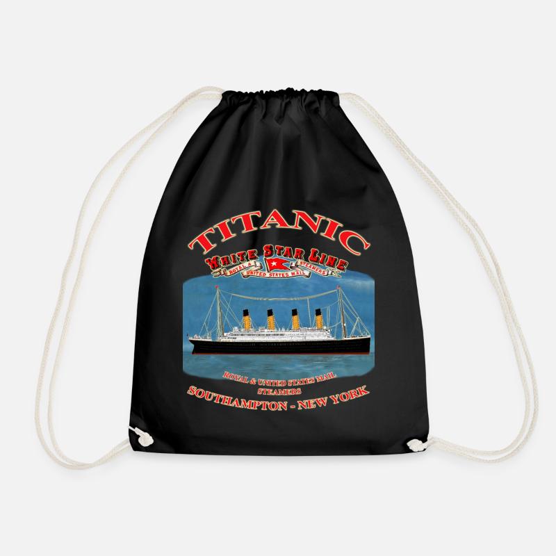 TITANIC CREATION Louis RUNEMBERG © Adagp - Drawstring Bag - black
