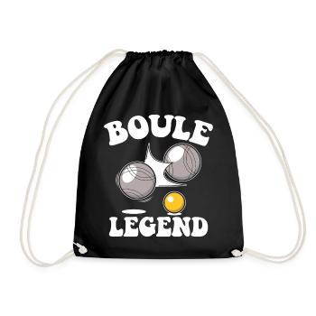 Boule Legend Tenue de pétanque pour Bouler pour - Sac de sport léger - noir - Devant