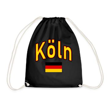 Drapeau de l’Allemagne de Cologne - Sac de sport léger - noir - Devant
