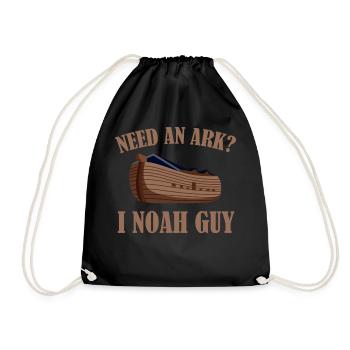 Do you need an ark? I Noah Guy Funny - Drawstring Bag - black - Front