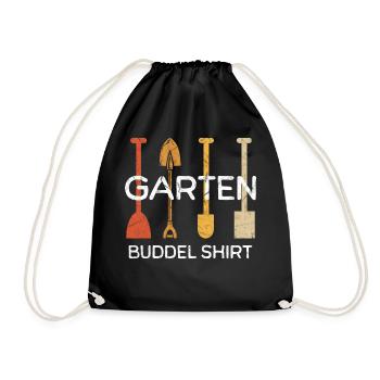 Gärtner Gartenhemd Gartenarbeit Hobbygärtner - Turnbeutel - Schwarz - Vorne