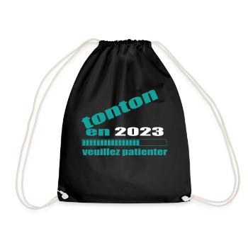 Tonton En 2023 Veuillez Patienter - Sac de sport léger - noir - Devant