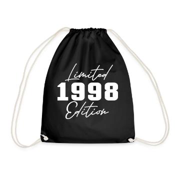 25th Birthday Men Women Anniversary 25 Years Old - Drawstring Bag - black - Front