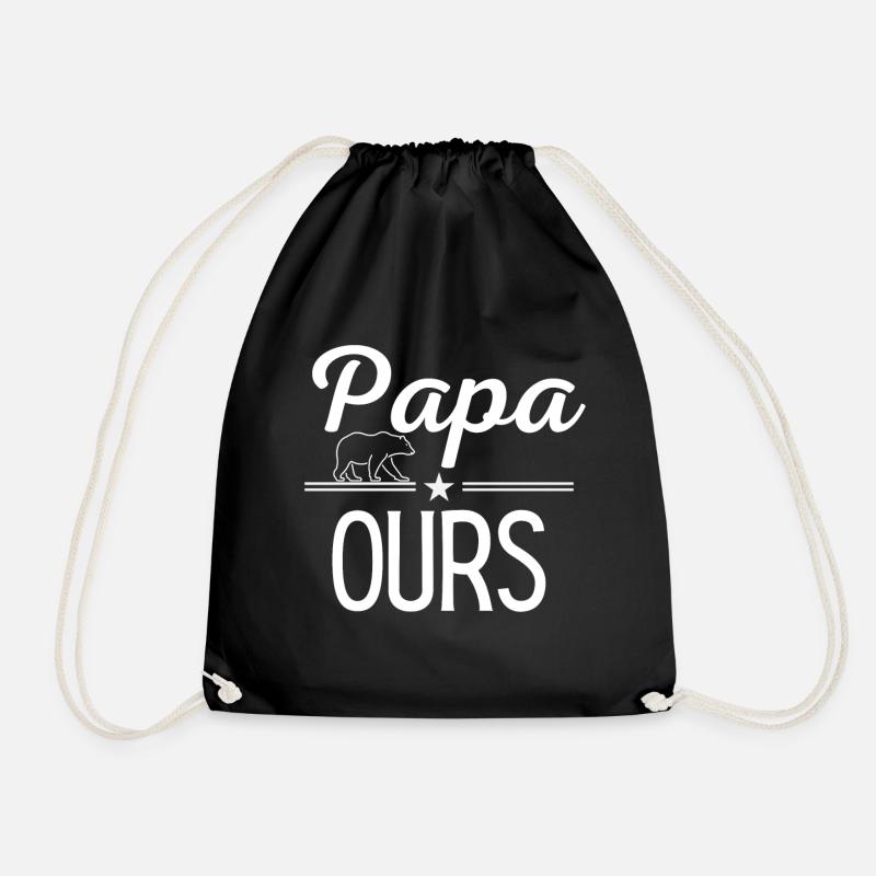 Papa ours - Sac de sport léger - noir