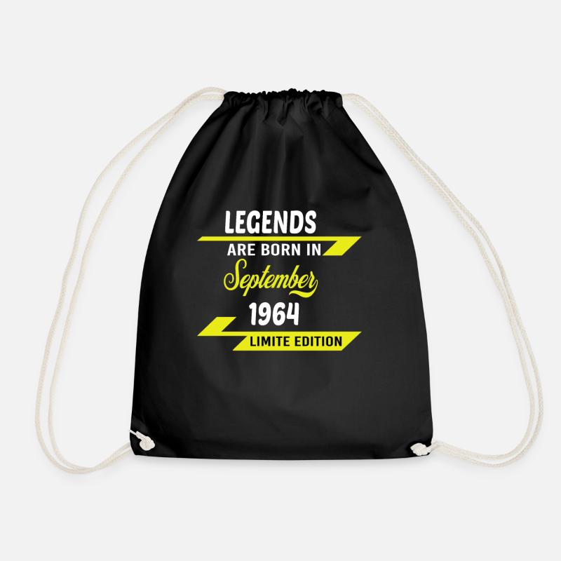 LEGENDS ARE BORN IN 1964 GEBURTSTAGSGESCHENK - Turnbeutel - Schwarz