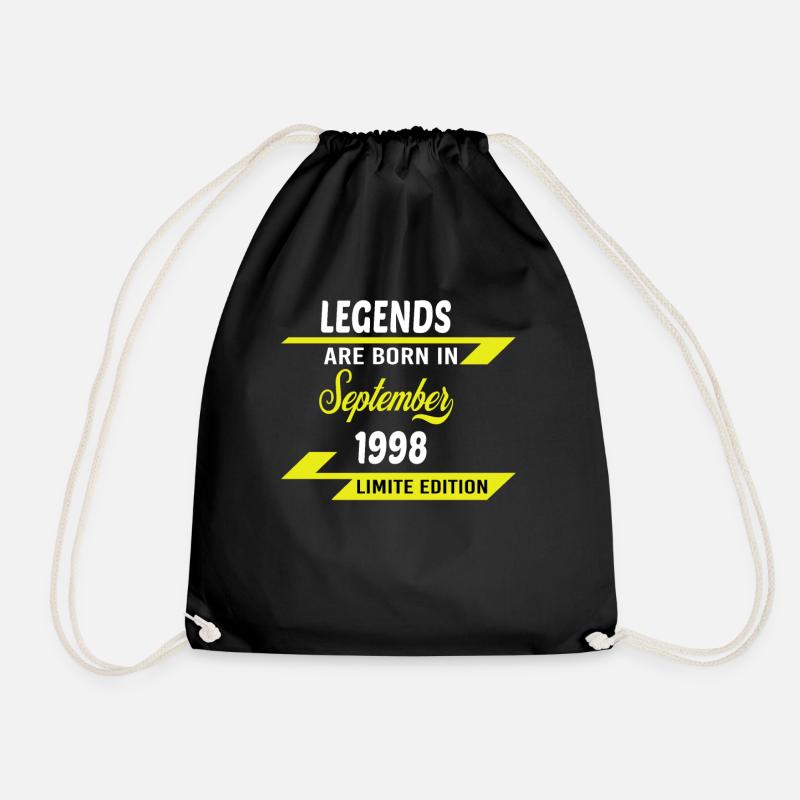 LEGENDS ARE BORN IN 1998 GEBURTSTAGSGESCHENK - Turnbeutel - Schwarz