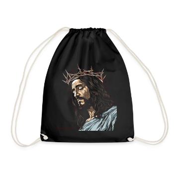 ERLÖSER JESUS DORNENKRONE - Turnbeutel - Schwarz - Vorne