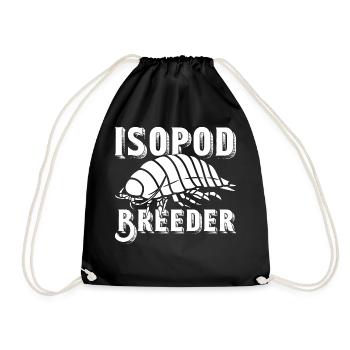 Isopod Breeding Hobby Enthusiast - Drawstring Bag - black - Front
