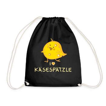 Ich liebe Spätzle - Turnbeutel - Schwarz - Vorne