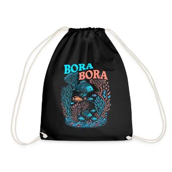 Bora Bora - Récif Corallien - Sac de sport léger - noir - Devant