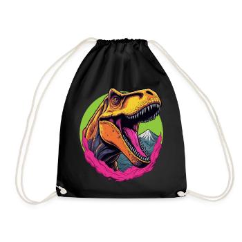 Tyrannosaurus Rex - Turnbeutel - Schwarz - Vorne