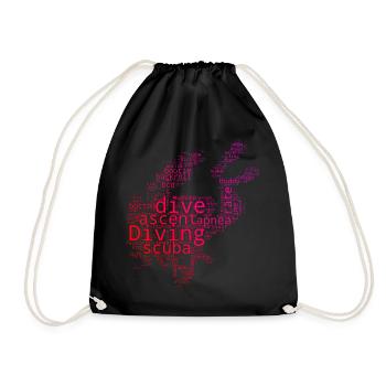 Plongeur Plongeur Plongeur Femmes Plongeur - Sac de sport léger - noir - Devant