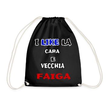 belle chemise CARA E VECCHIA FAIGA jerry calà - Sac de sport léger - noir - Devant