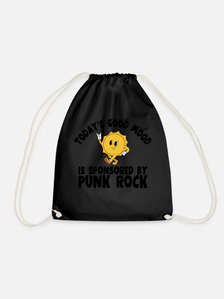 Cute Retro Vintage Funny Punk Rock - Turnbeutel - Schwarz