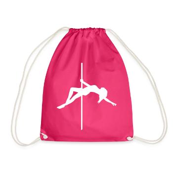 Figurine de Pole Dance - Pose de Danse - Sac de sport léger - fuchsia - Devant