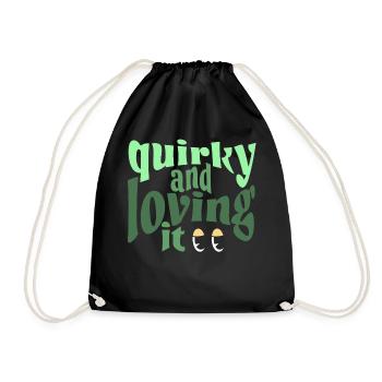 Excentrique et j’adore le vert - Sac de sport léger - noir - Devant