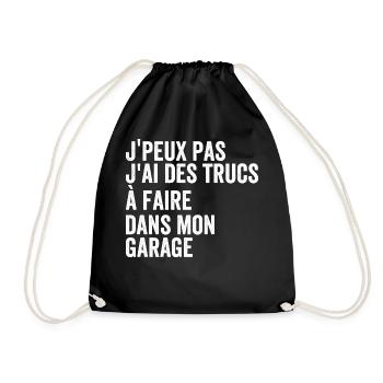 I Have Stuff To Do In My DIY Garage - Drawstring Bag - black - Front