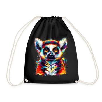 Lémurien - Sac de sport léger - noir - Devant