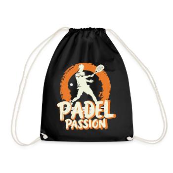Padel Passi0on Chemise, Mug, Sweat à capuche, - Sac de sport léger - noir - Devant