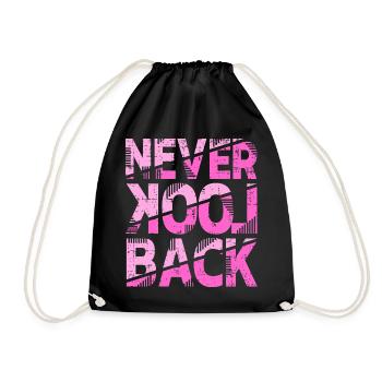 Conception de motivation Never Look Back - Sac de sport léger - noir - Devant
