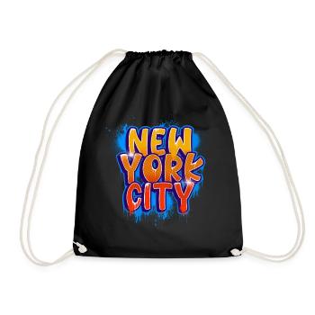 Ville de New York - Sac de sport léger - noir - Devant