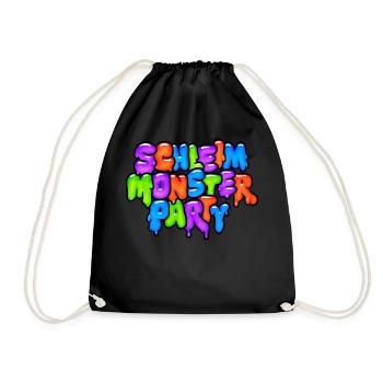 Slime Monster Party - Drawstring Bag - black - Front