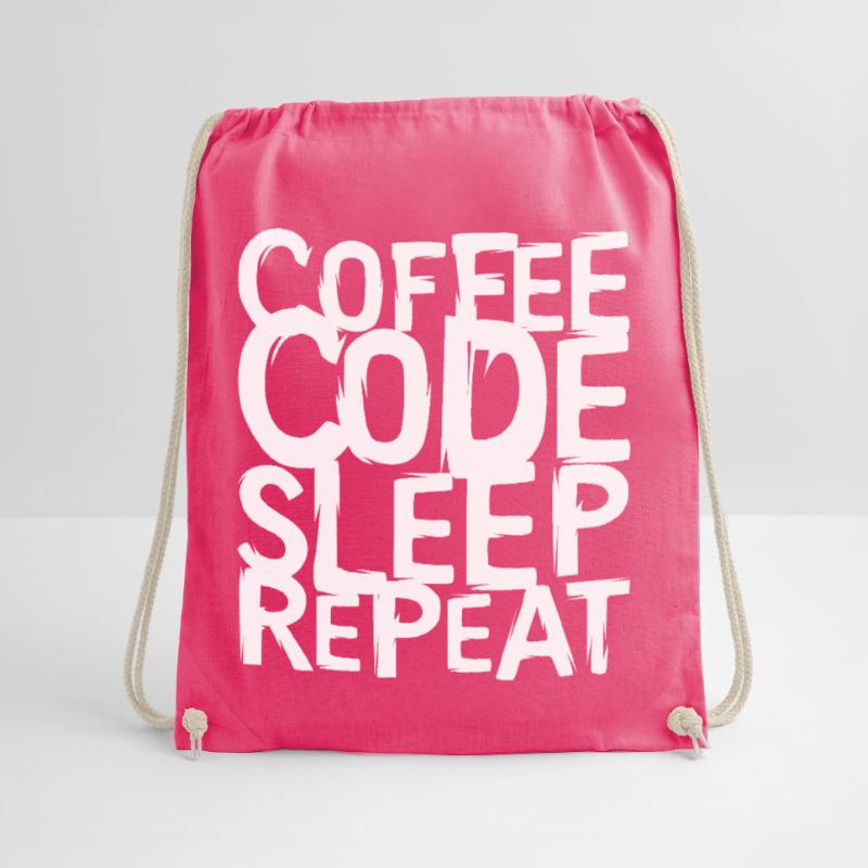 coffee code Programmierer - Informatik Arbeit Logo Turnbeutel