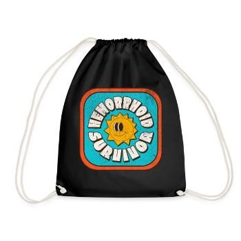 Hemorrhoid Survivor - Turnbeutel - Schwarz - Vorne