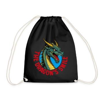 Dragon qui sourit - Sac de sport léger - noir - Devant