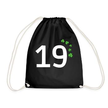 19 - Drawstring Bag - black - Front
