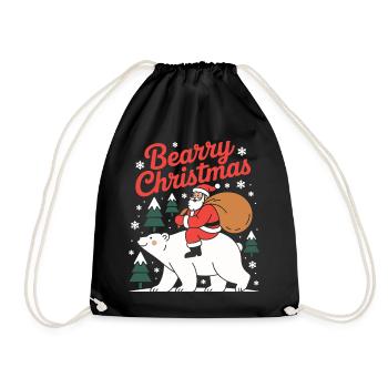 Ours de Noël Bearry Noël Noël - Sac de sport léger - noir - Devant