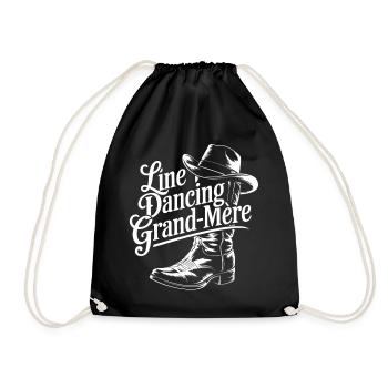 Line Dancing Grand-Mère - Sac de sport léger - noir - Devant