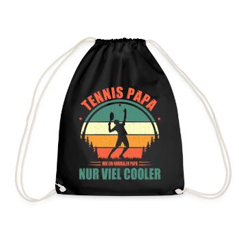 Joueur de tennis offre des tenues de paroles de tennis - Sac de sport léger - noir - Devant