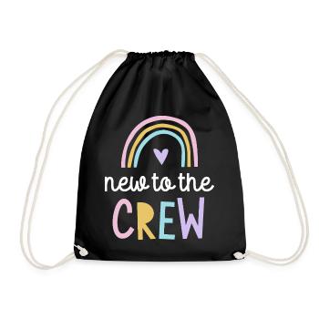 New to the Crew Baby Gift Pregnant 2026 - Drawstring Bag - black - Front