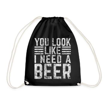 On dirait que tu as besoin d’une bière - Sac de sport léger - noir - Devant