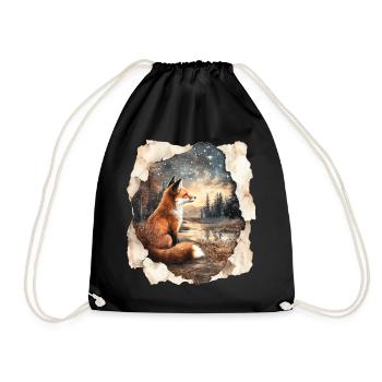 Étoiles du renard - Sac de sport léger - noir - Devant
