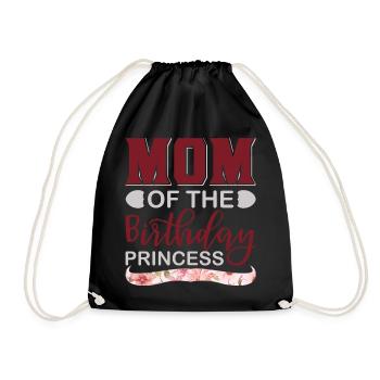 Chemise de princesse de la mère d’un anniversaire - Sac de sport léger - noir - Devant